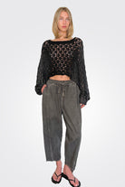 Relaxed Fit Trousers - Anthracite by Sanctamuerte | 25 South Boutiques
