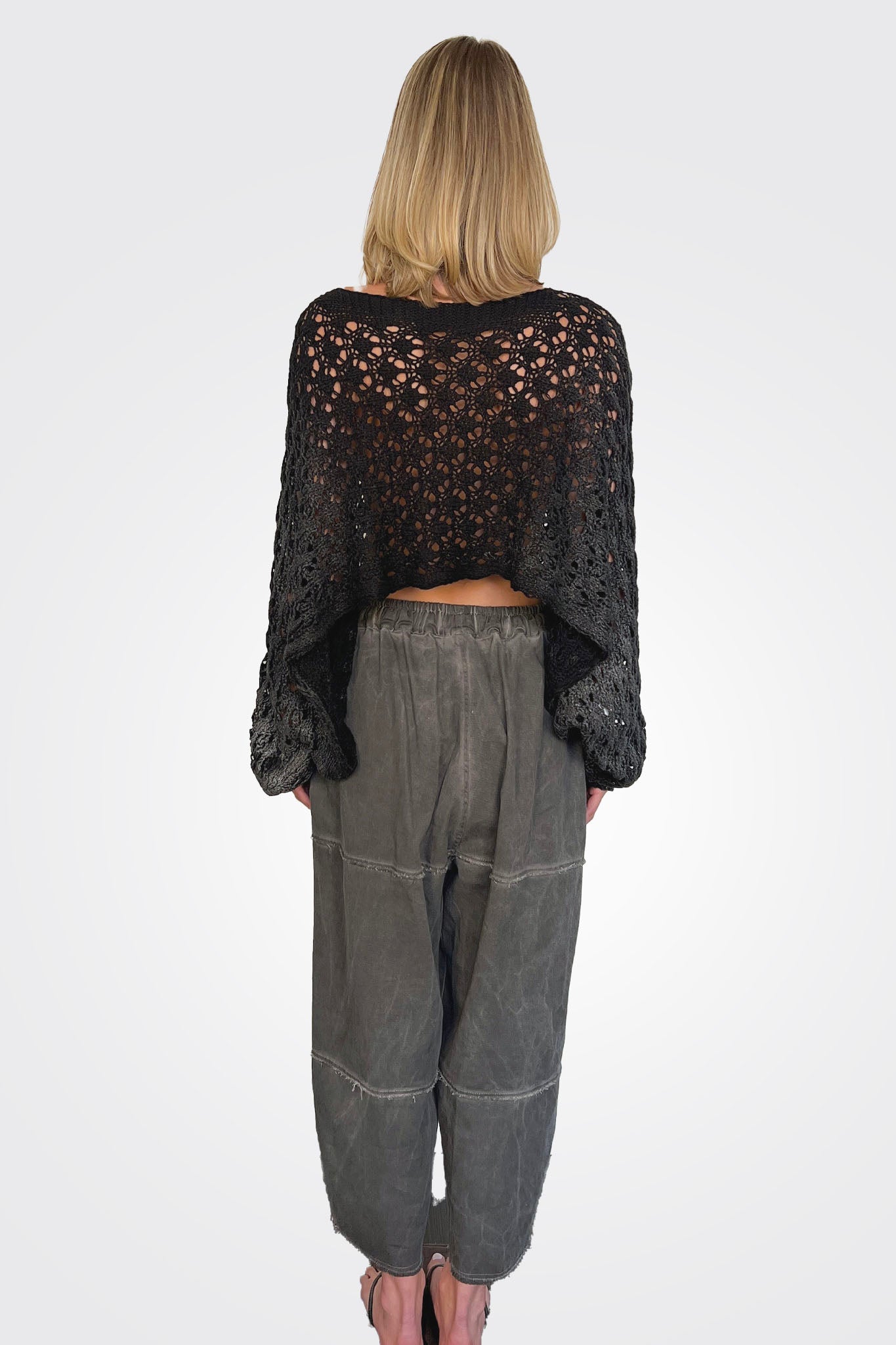 Relaxed Fit Trousers - Anthracite by Sanctamuerte — view 3