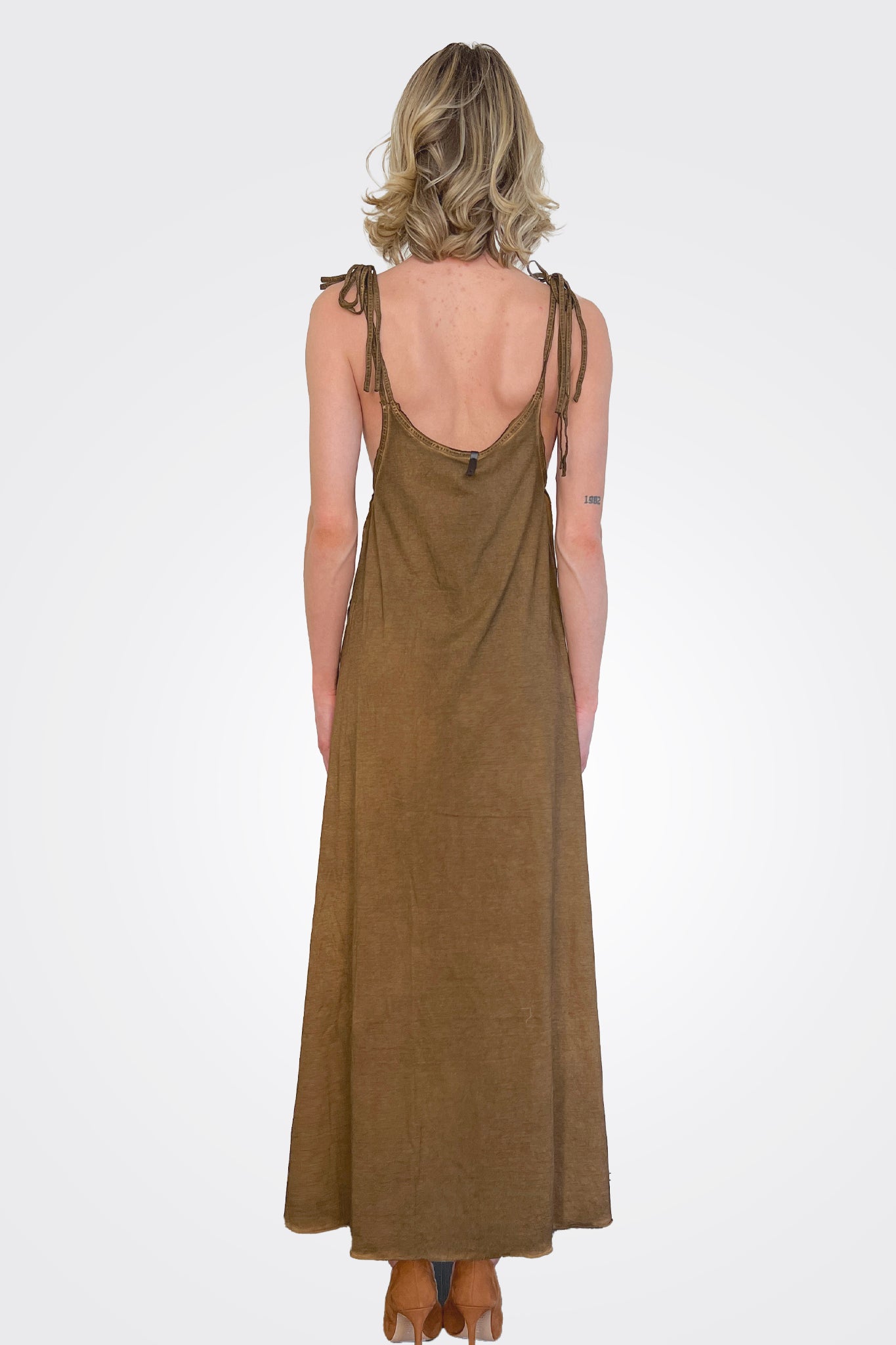 Tie Dress - Bark by Serie Numerica — alternate view