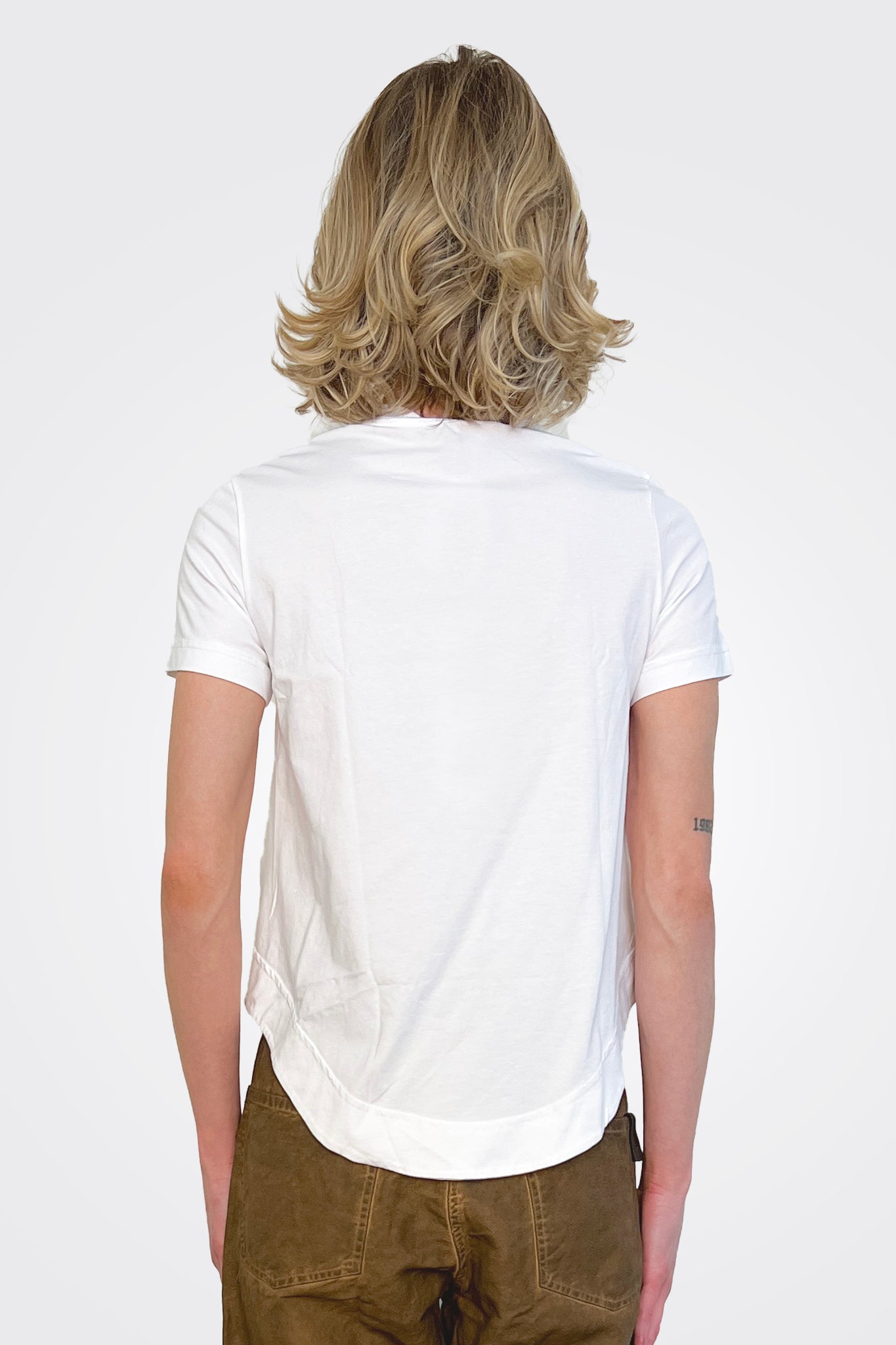 Seam Detail Top - White by Serie Numerica — view 3