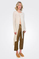 Asymmetrical Cardigan - Natural by Serie Numerica — alternate view
