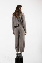 Cashmere Ribbed Bottom Trousers - Black by Serie Numerica — view 5