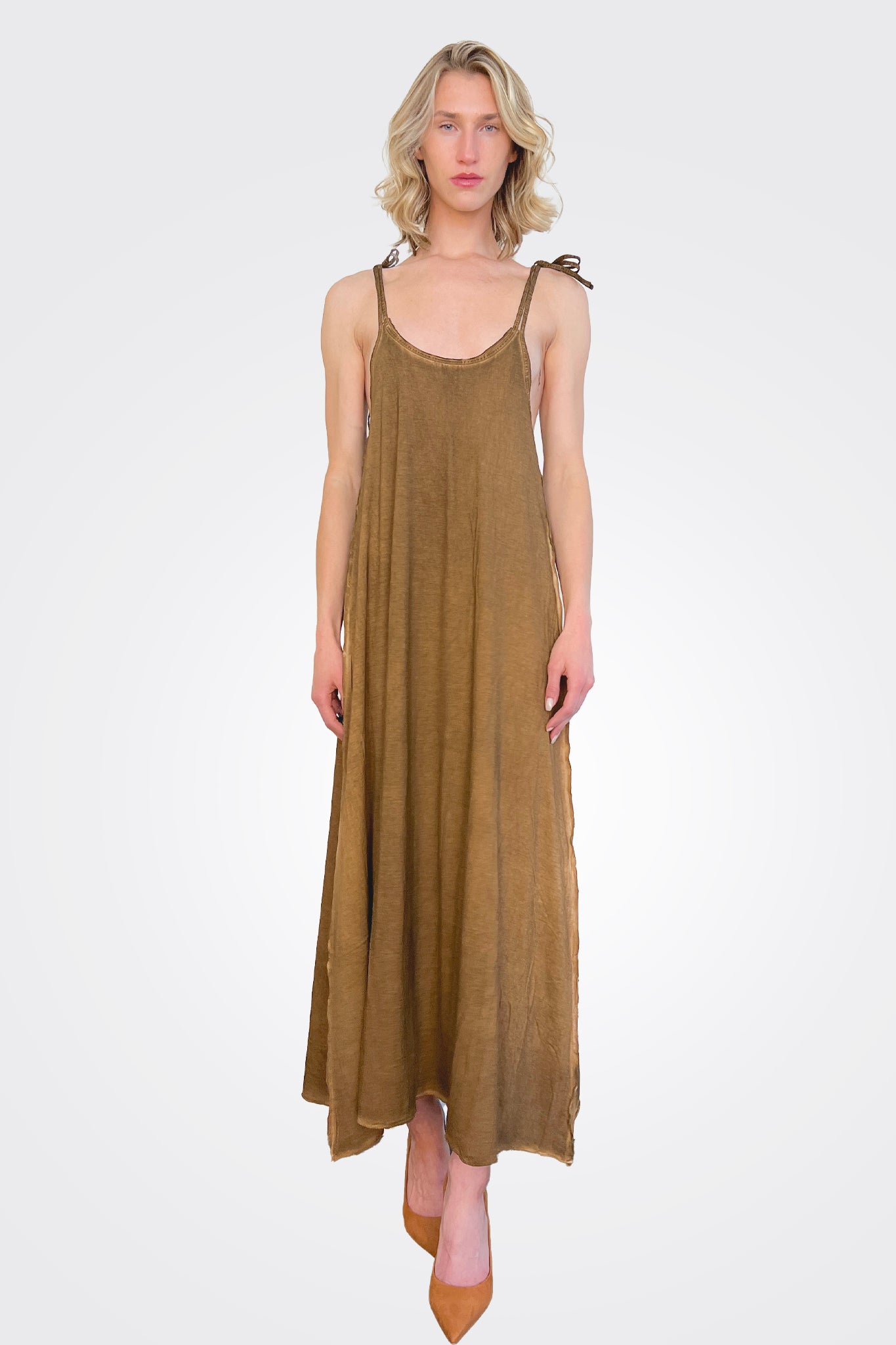 Tie Dress - Bark by Serie Numerica | 25 South Boutiques