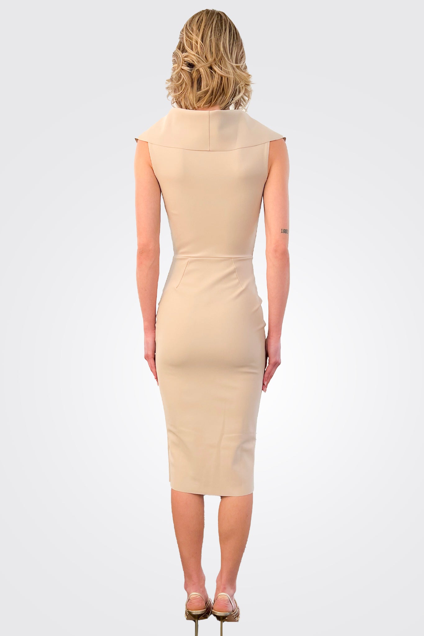 Fiynorc Stretch Jersey Dress - Sand by Chiara Boni — alternate view