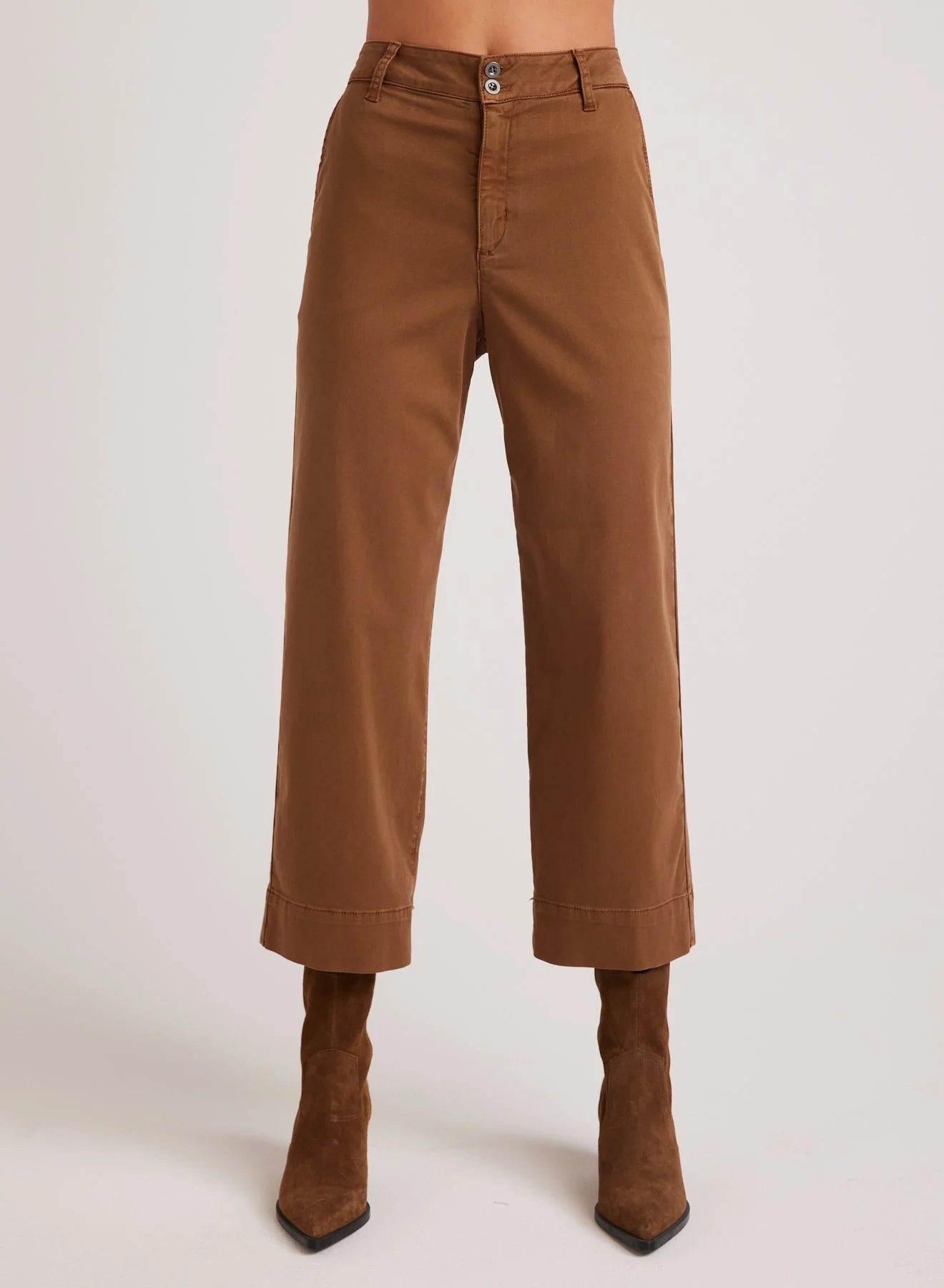 Sofia Wide Leg Crop - Spiced Brown by Bella Dahl — alternate view
