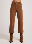 Sofia Wide Leg Crop - Spiced Brown by Bella Dahl — alternate view