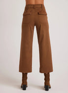 Sofia Wide Leg Crop - Spiced Brown by Bella Dahl — view 4