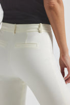 Crosby Cropped Flare Trousers - Soft White by Derek Lam — view 3