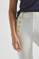 Robertson Crop Flare Trousers - Soft White by Derek Lam — alternate view