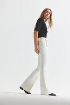 Robertson Flare Trousers - Soft White by Derek Lam — view 3