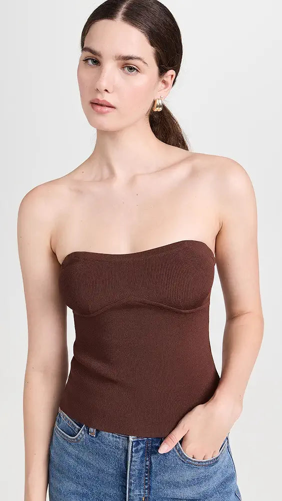 The Kinsley Top - Nutmeg by Solid & Striped — view 3