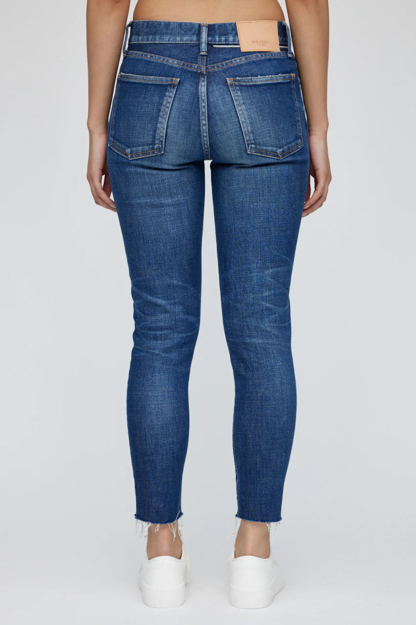 Sonyea Skinny High Rise Jean - Blue by Moussy — view 4