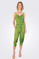 Satin Pocket Allyn Pant - Spruce by Ramy Brook | 25 South Boutiques