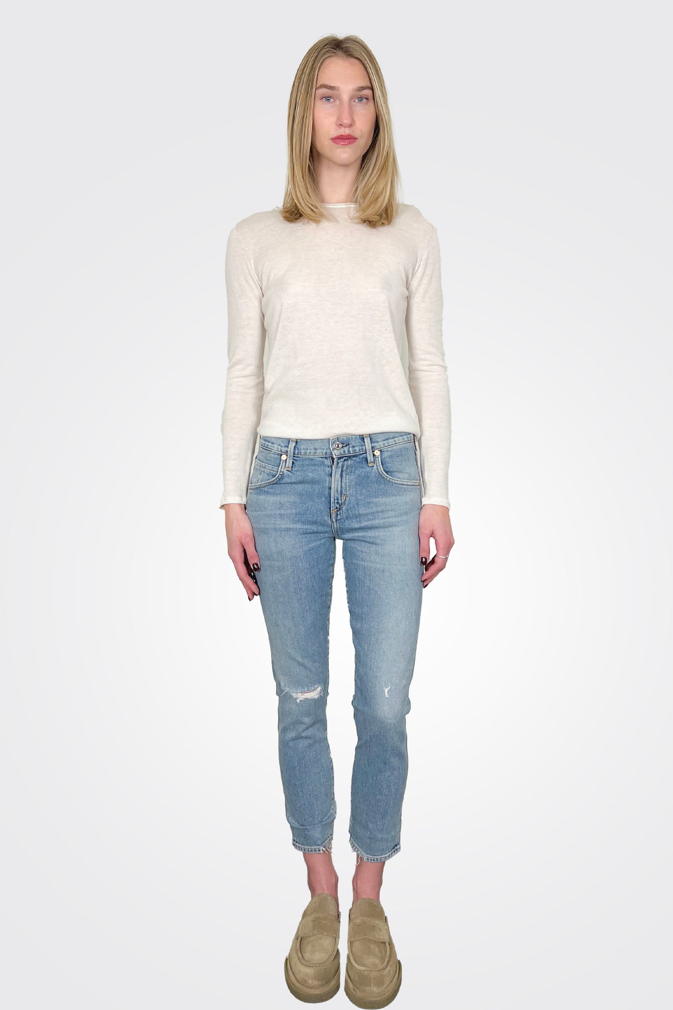 Elsa Mid Rise Slim Fit Crop - Sunrise by Citizens of Humanity | 25 South Boutiques