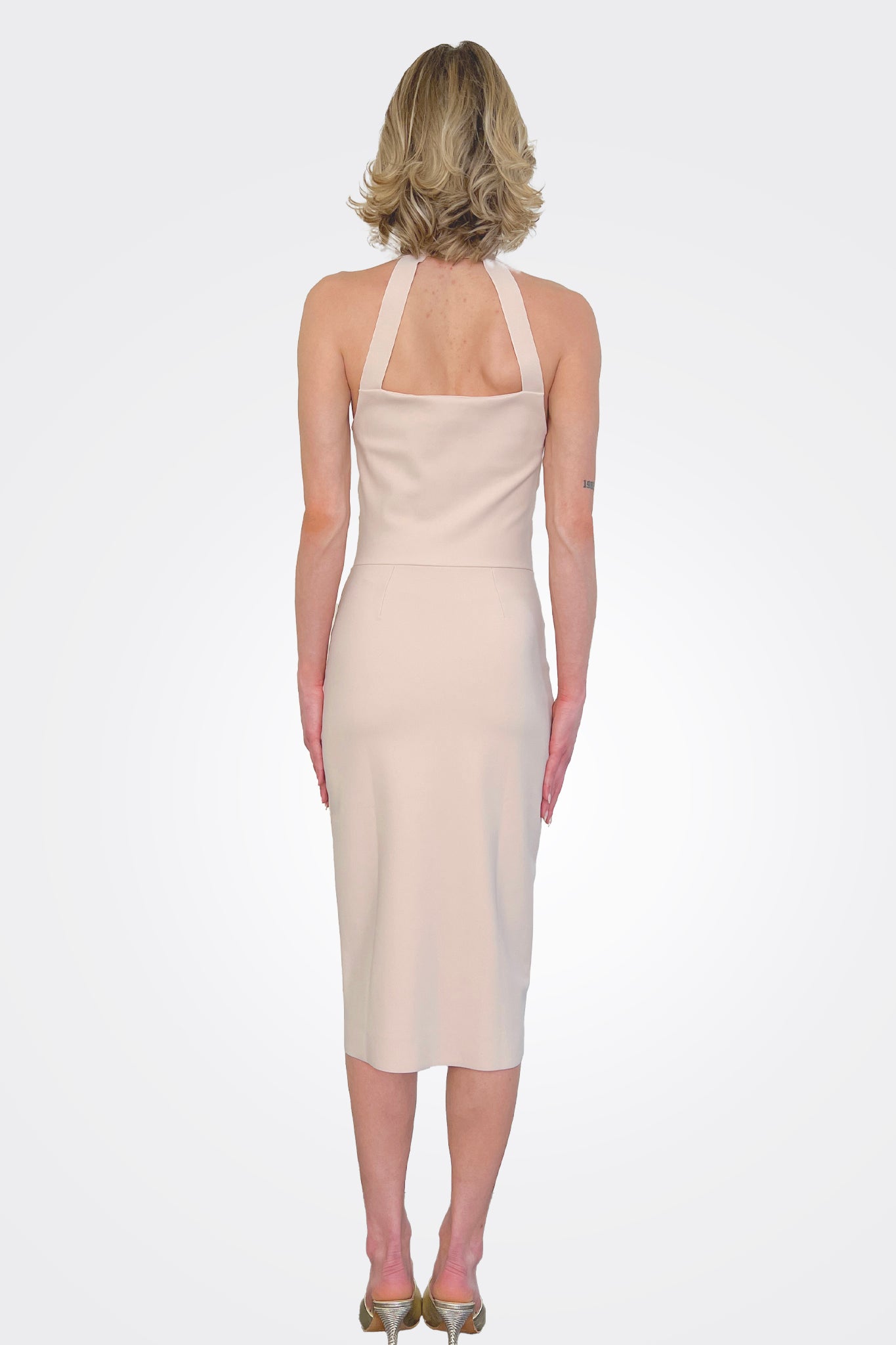Nisup Midi Dress - Sea Shell by Chiara Boni — view 3