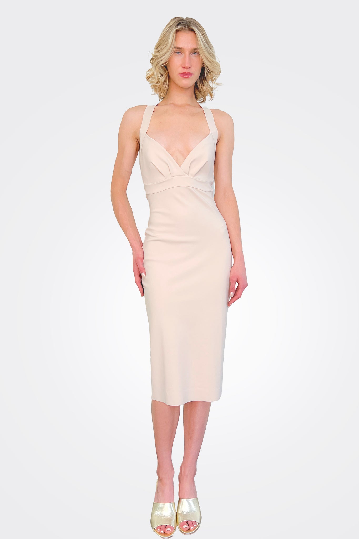 Nisup Midi Dress - Sea Shell by Chiara Boni | 25 South Boutiques