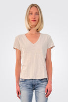 V Neck Tee - Sea Salt by HelloNite | 25 South Boutiques
