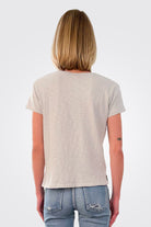 V Neck Tee - Sea Salt by HelloNite — alternate view