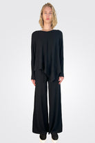 Wide Leg Pants - Black by Stark X | 25 South Boutiques
