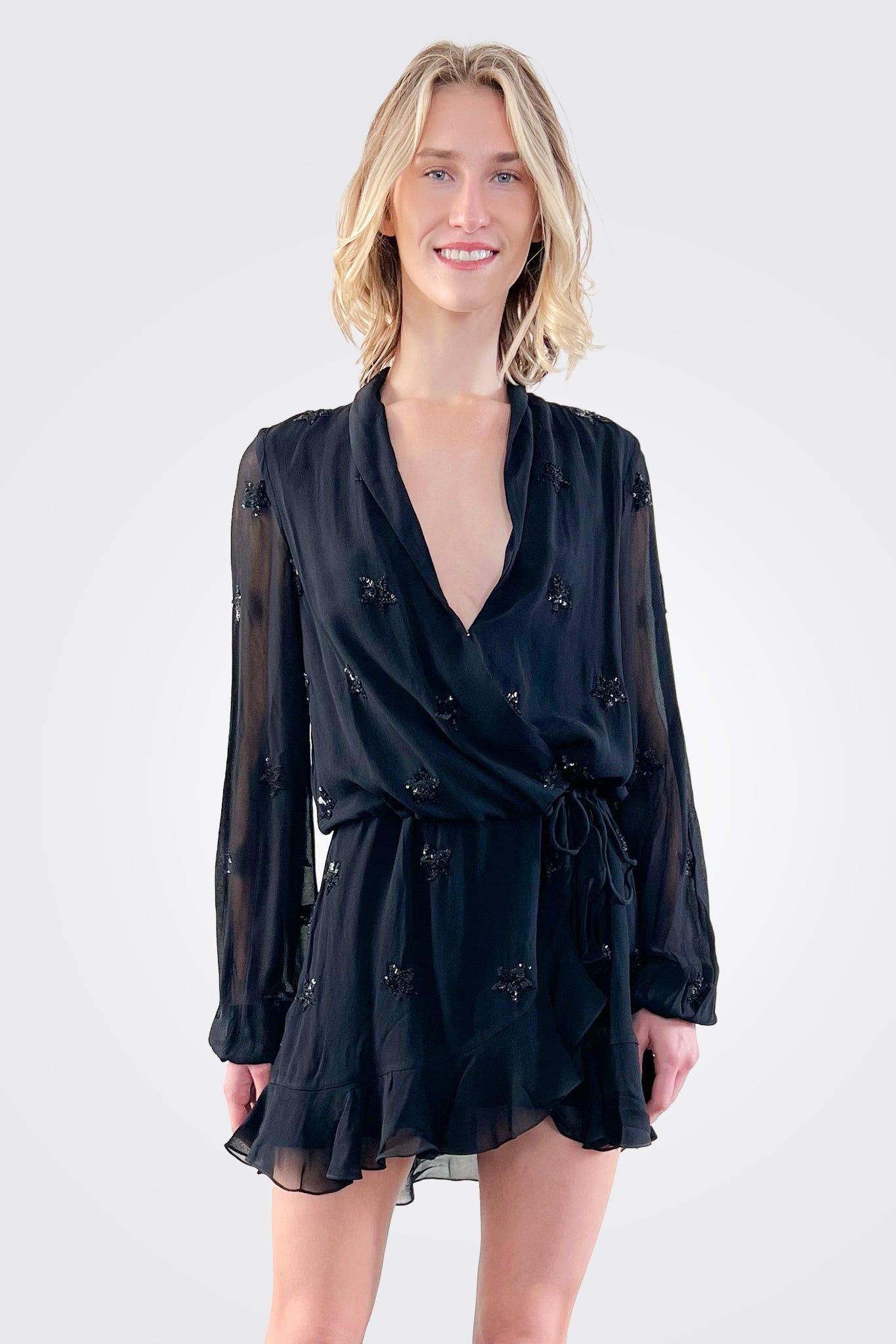 Stellar Tunic Dress - Black by Rococo Sand — view 3