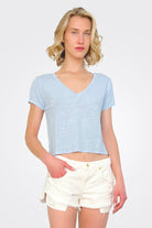 Amber Crop Tee - Stream by Velvet | 25 South Boutiques