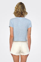 Amber Crop Tee - Stream by Velvet — alternate view