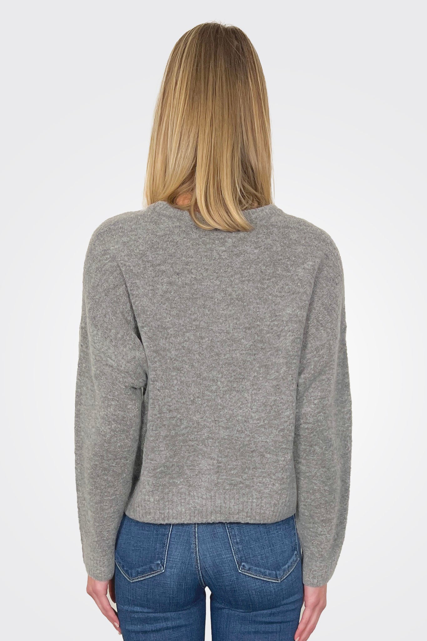 Zeta Ola Crew Sweater - Stone by Colorush — alternate view