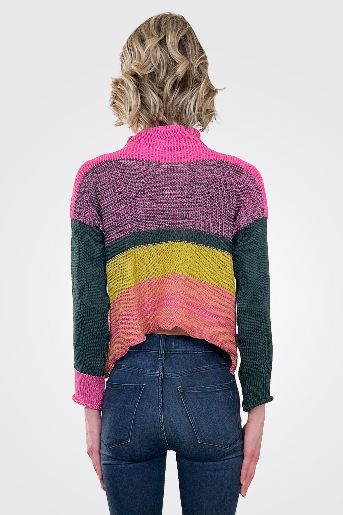 Blum Striped Pullover - Multi by Paper Temples — alternate view