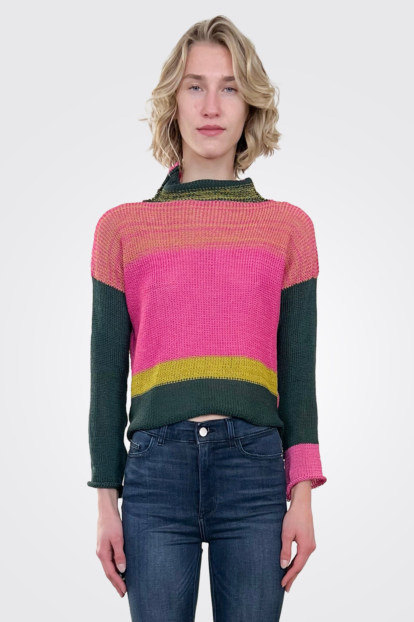 Blum Striped Pullover - Multi by Paper Temples | 25 South Boutiques