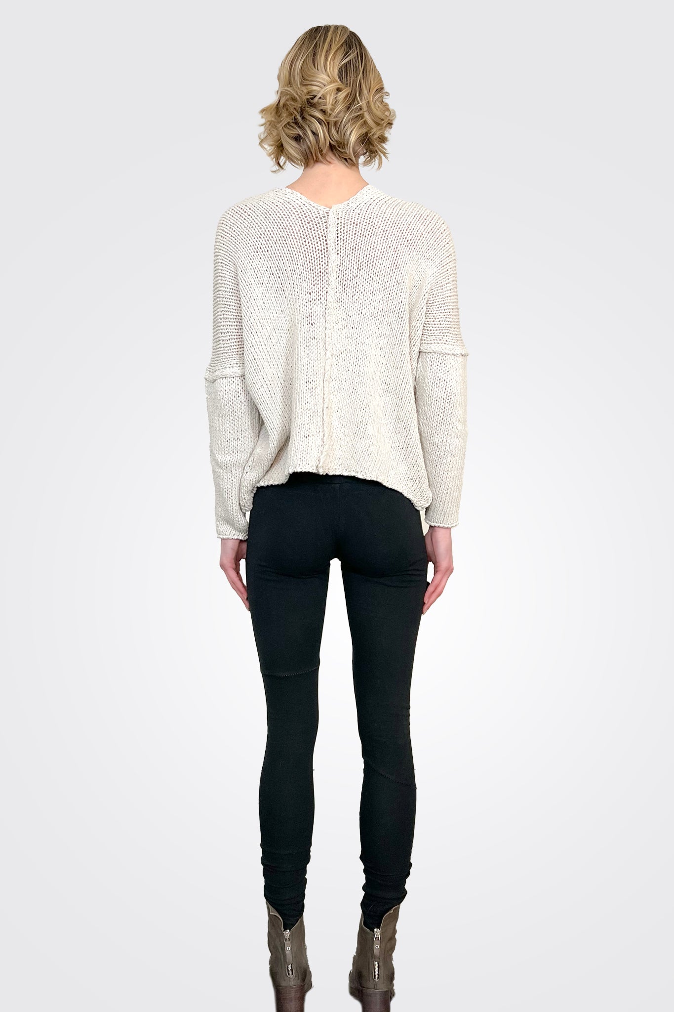 Chess Sweater - Chalk by Studio B3 — view 4