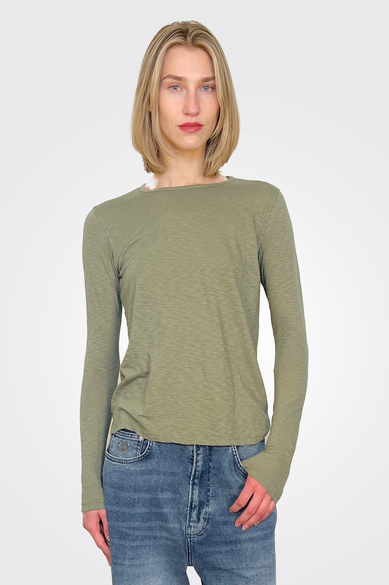 Long Sleeve Crewneck - Fern by Sundry | 25 South Boutiques