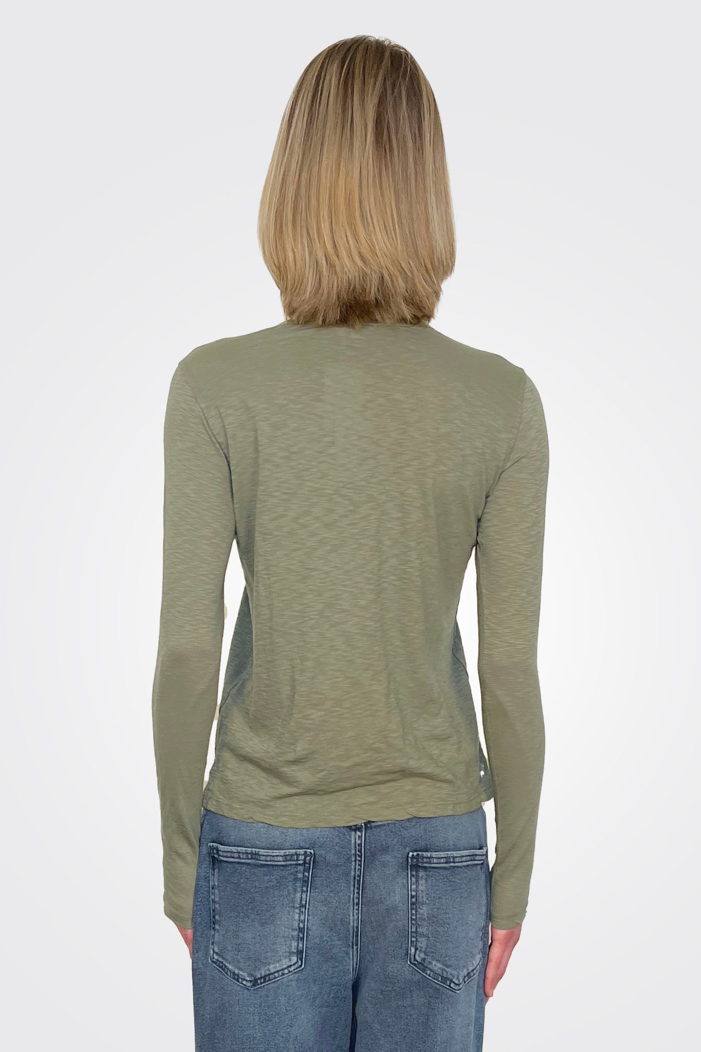 Long Sleeve Crewneck - Fern by Sundry — alternate view