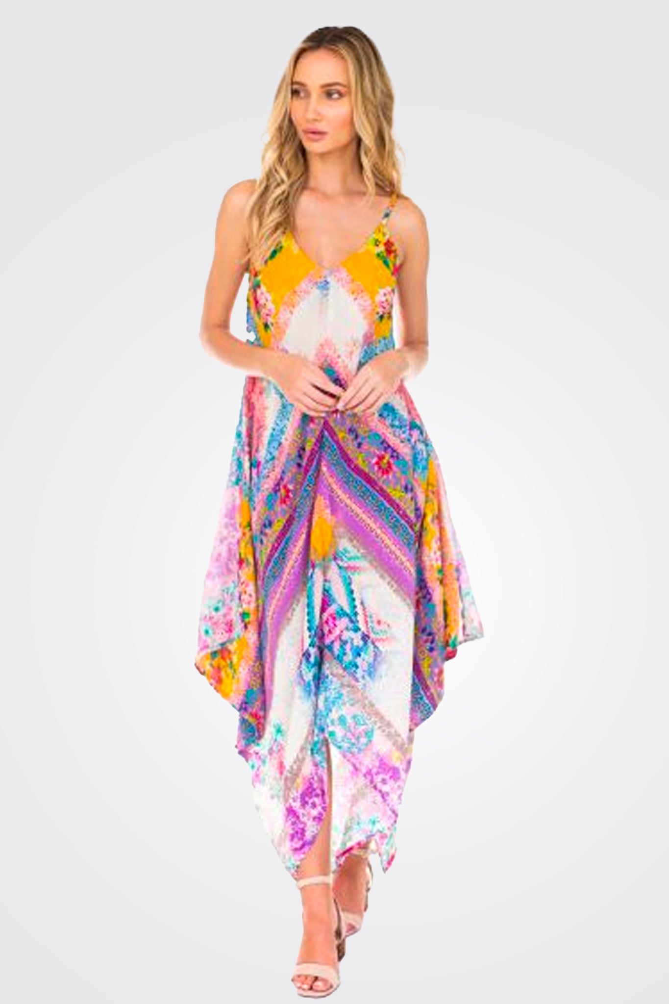 Silk Drew Dress - Sunburst by Tolani | 25 South Boutiques