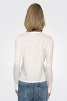 Long Sleeve Crewneck - Optic White by Sundry — alternate view
