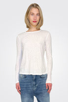 Long Sleeve Crewneck - Optic White by Sundry | 25 South Boutiques
