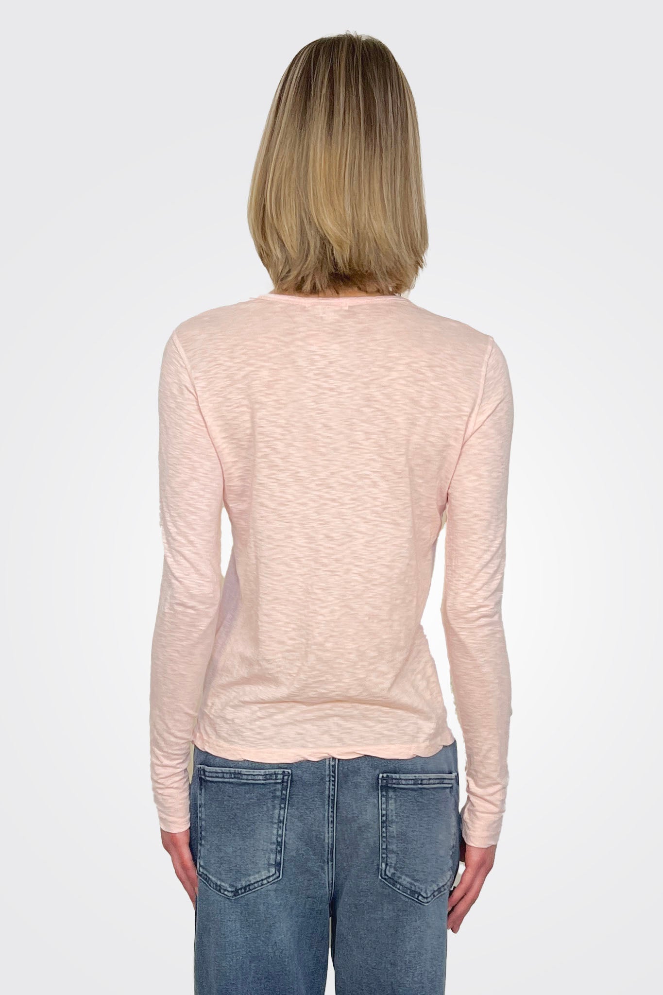 Long Sleeve Crewneck - Flush Pink by Sundry — alternate view