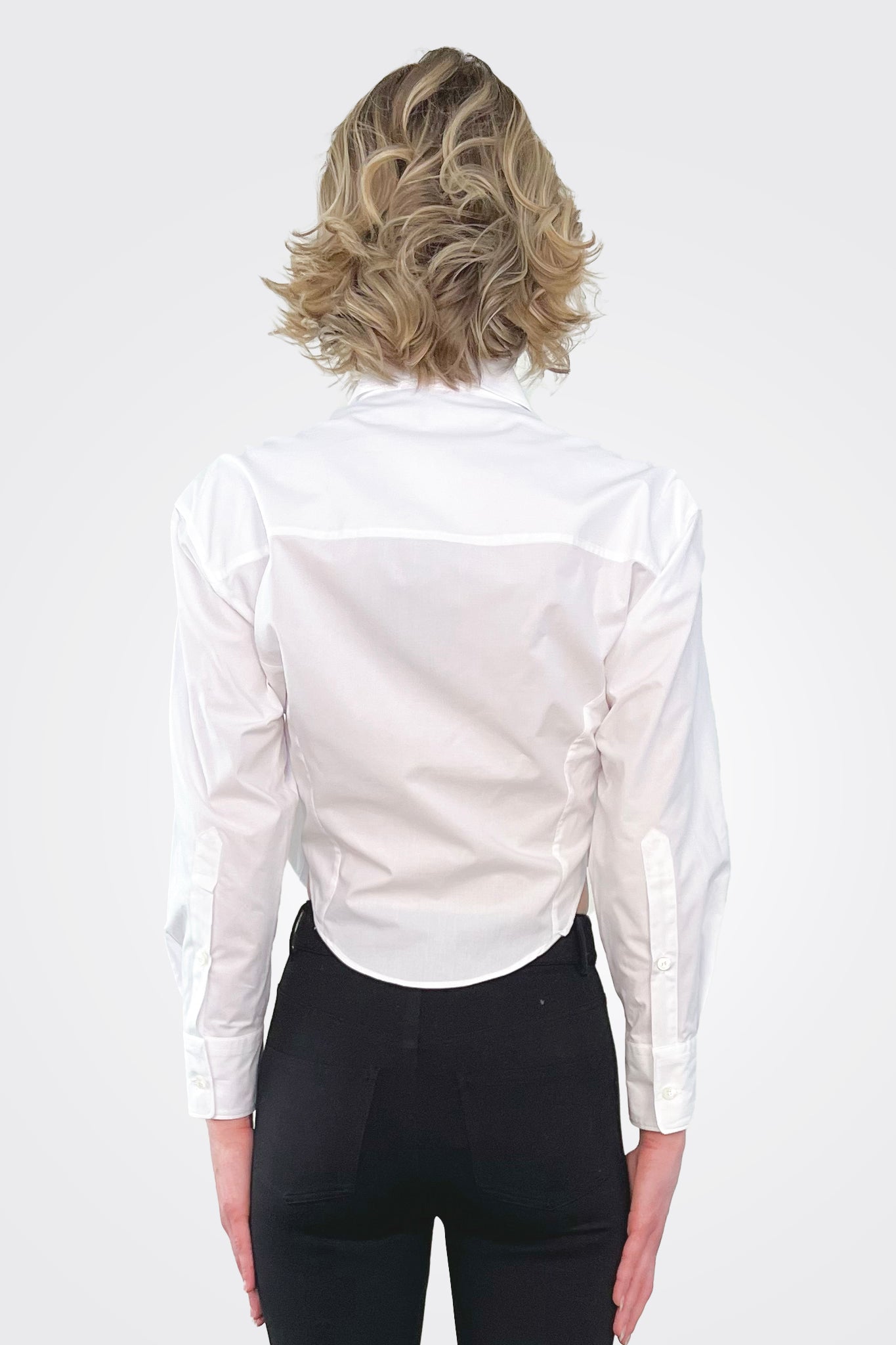 Cinched Shirt - White by Seventy Venezia — alternate view