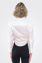 Cinched Shirt - White by Seventy Venezia — alternate view
