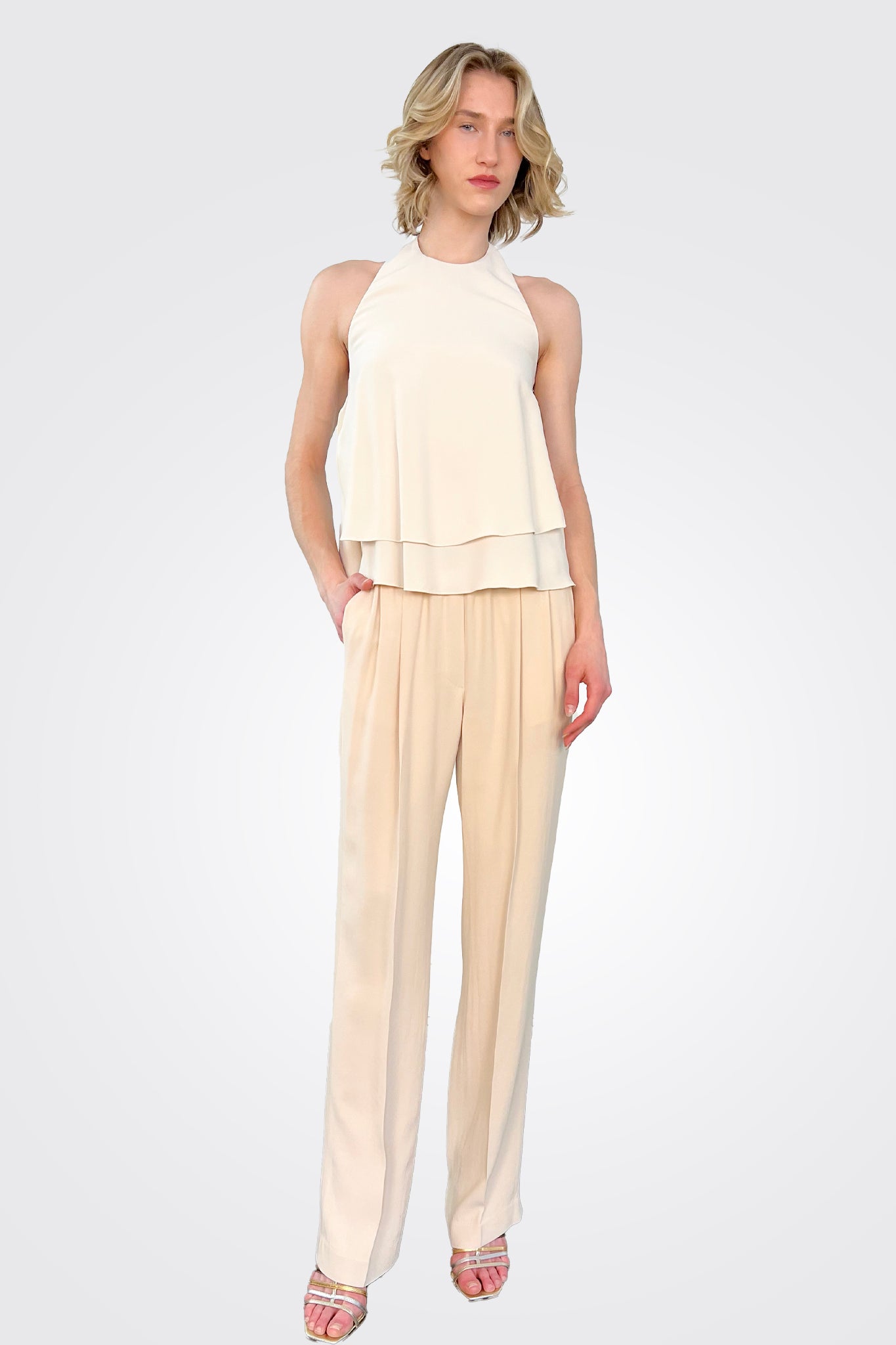 Trousers - Beige by Seventy Venezia | 25 South Boutiques
