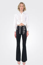 Cinched Shirt - White by Seventy Venezia — view 3