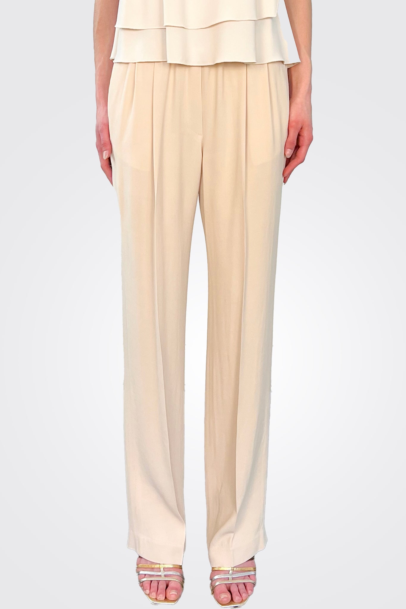 Trousers - Beige by Seventy Venezia — alternate view