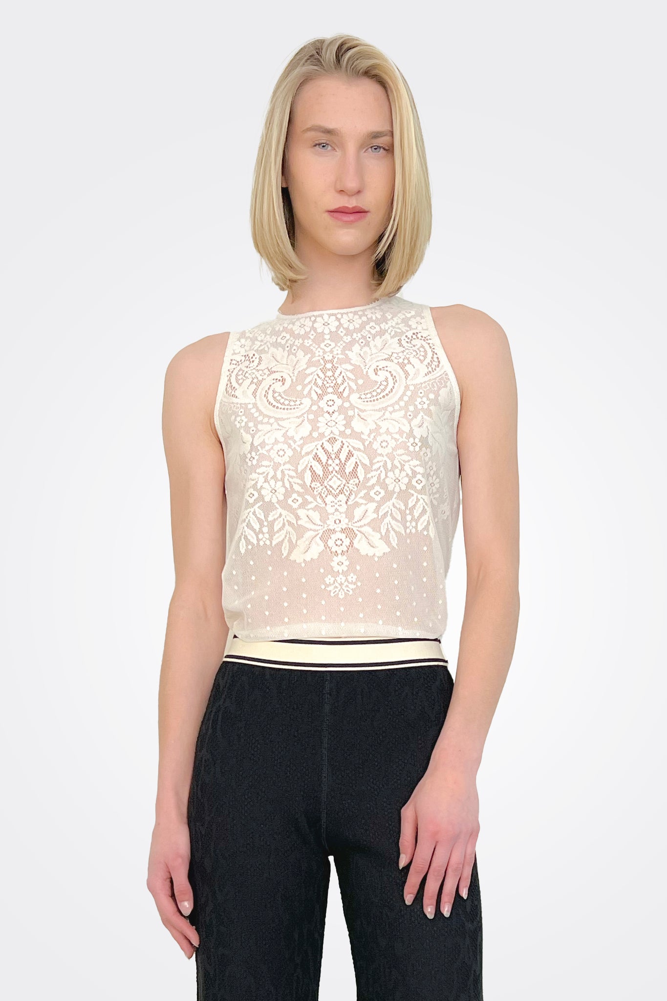 Lace Tank - Ivory by Seventy Venezia | 25 South Boutiques