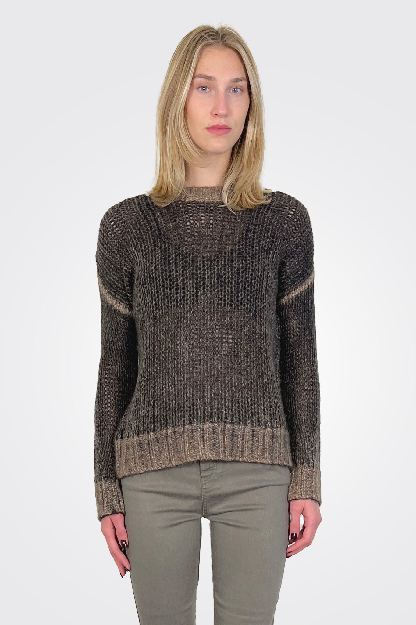 Inked Open Crew - Black Brownstone by Autumn Cashmere | 25 South Boutiques