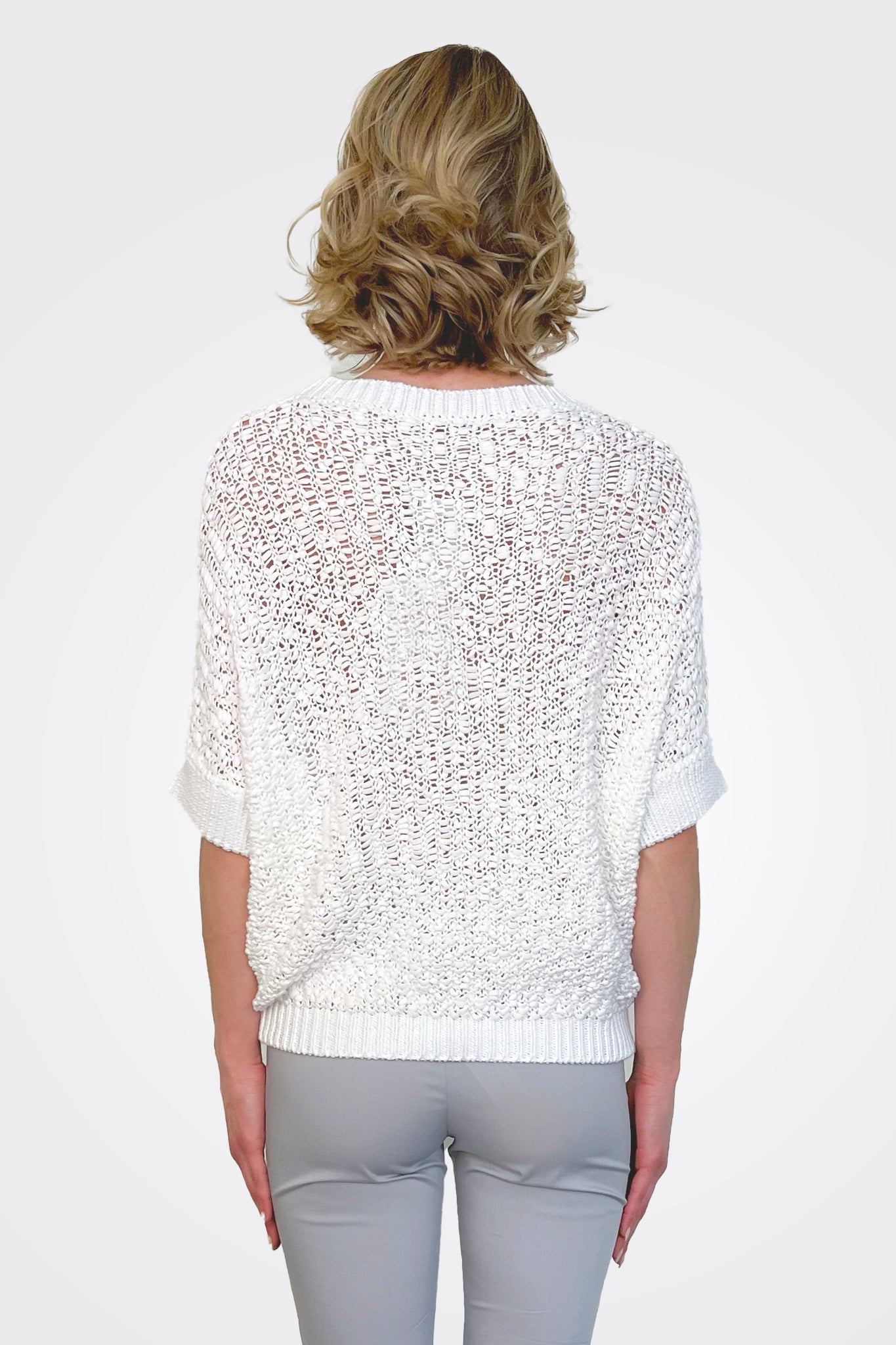 Ribbon Sweater - White by Hubert Gasser — view 3