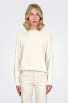Crewneck Sweater - Cream by MeiMeij | 25 South Boutiques