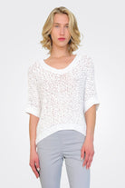 Ribbon Sweater - White by Hubert Gasser | 25 South Boutiques