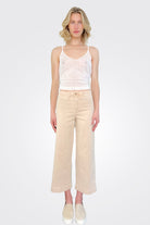 Greer Cropped Wide Leg Denim - Talc by Oat NY | 25 South Boutiques