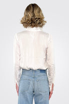 Tali Silk Shirt - White by CP Shades — view 3