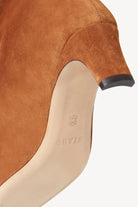 Wally Tall Suede Boot - Tan by STAUD — view 5
