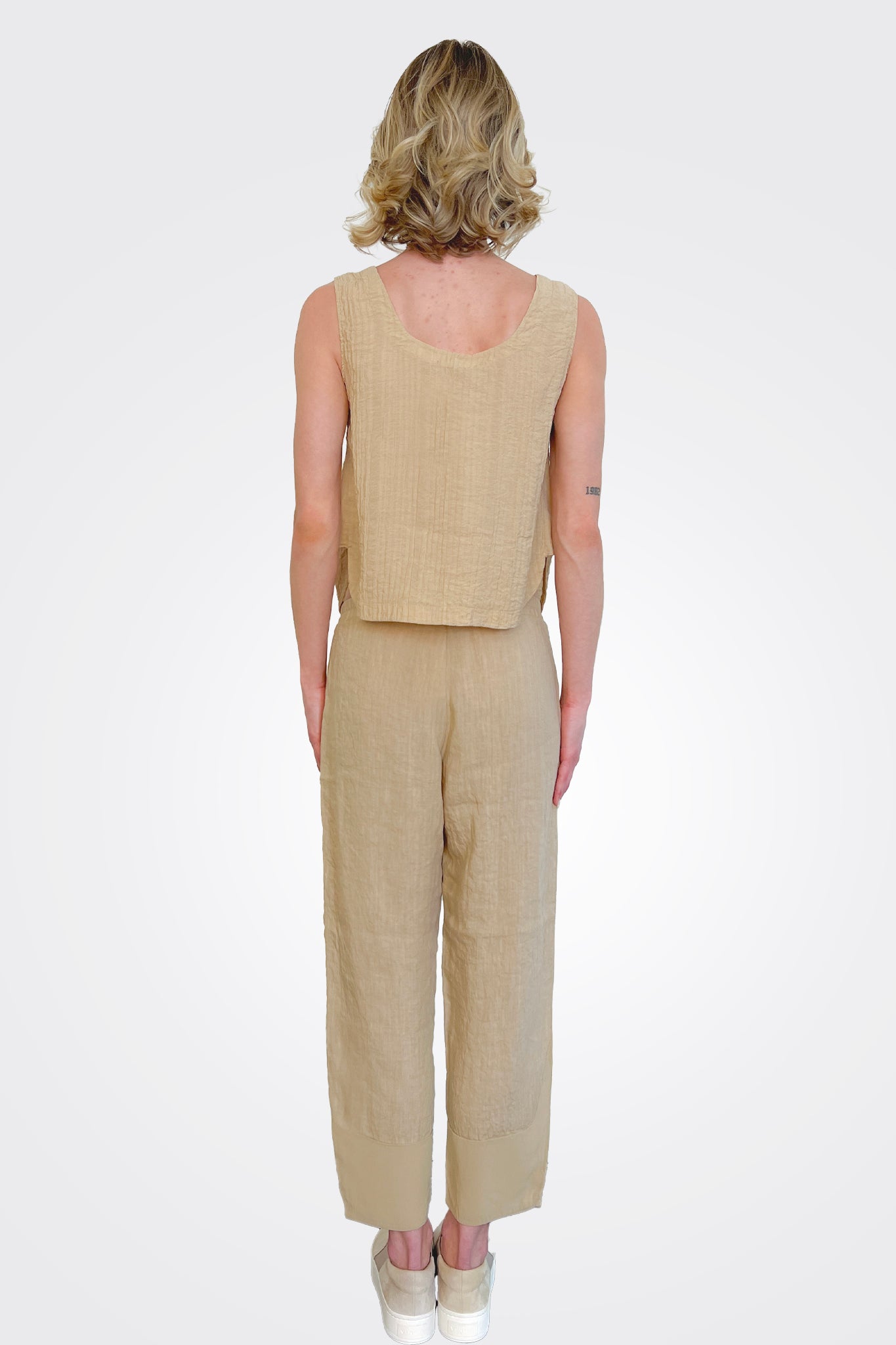 Cropped Ankle Trousers - Tan by Transit Par-Such — view 3